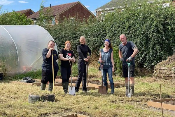 CSR Day - Kibworth Primary School allotment patch renovation