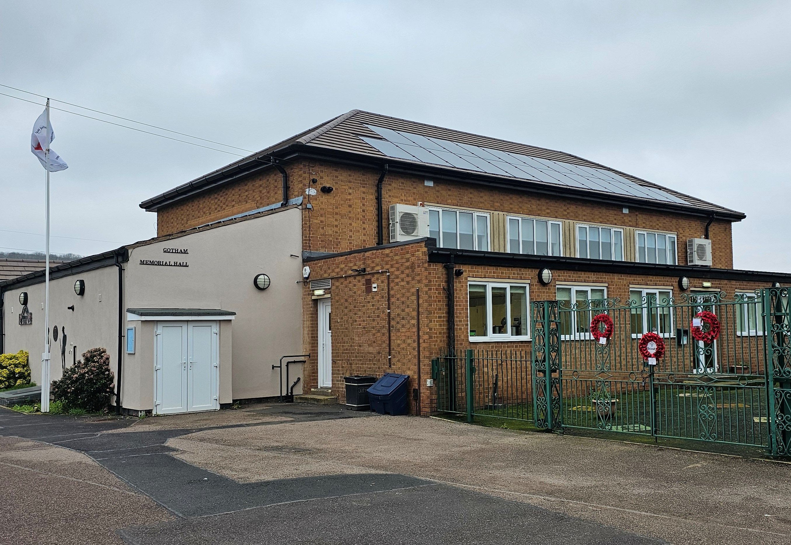 Photo of works for Gotham Memorial Hall and GP surgery