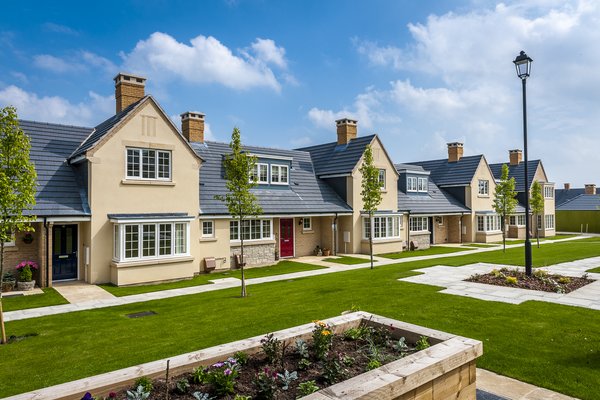 Construction of retirement bungalows and apartments, The Croft, Bourne